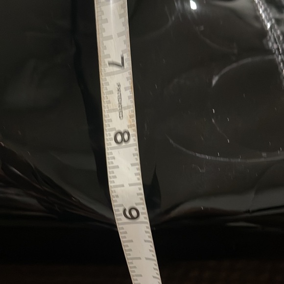 COACH Black patent, leather large purse, . Embossed,l coach purse is 17 “ 10 b - Picture 12 of 12